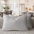 GIGIZAZA Silver Grey Velvet Throw Pillow Covers 12x20 Pack of 2 | Decorative by GIGIZAZAFocusingonhomedecoration