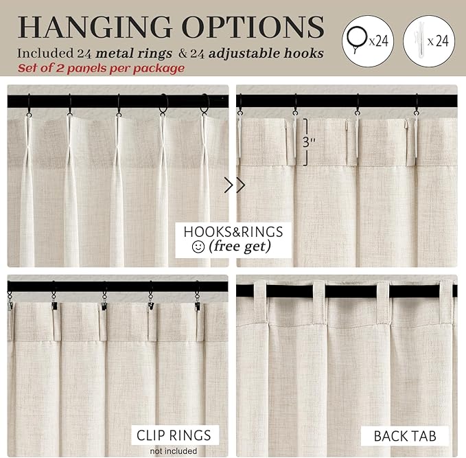 Custom 60 Inch Wide Birch Light Filtering Curtains - Image 4