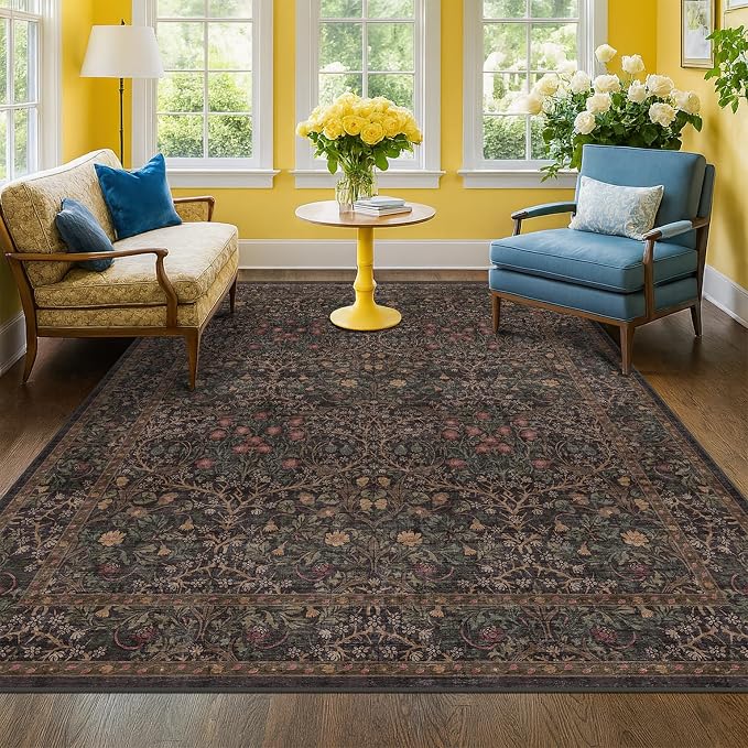 Taupe Brown 5x8 Rug for Living Room - Image 3