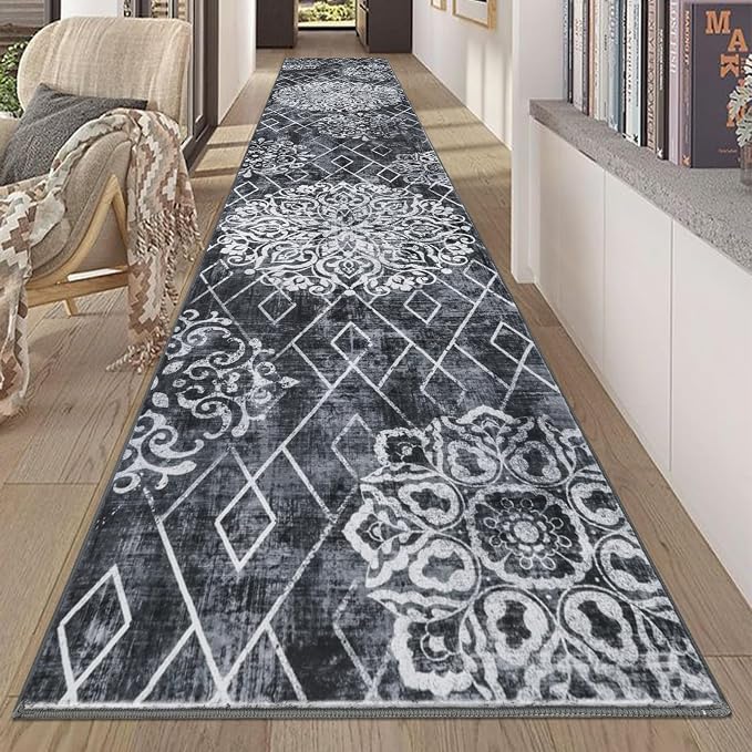 HEBE Hallway Runner Rug 2'8''x14', Washable Non Slip Kitchen Rug Runner | Soft by HEBE