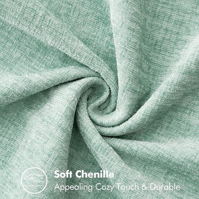 MIULEE Decorative Couch Throw Pillow Covers 20x20 Inch Aqua Green 2 Pack | - Image 4
