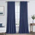 100% Blackout Curtains 120 Inch Length 2 Panels Set by Guken