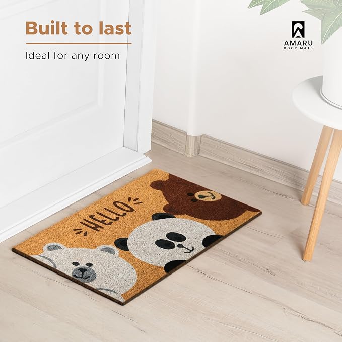 Coir Welcome Mat, 17 x 29 in | 100% Natural Coir, Anti-Shedding, Durable PVC - Image 5