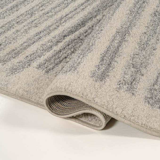 JONATHAN Y Khalil Modern Berber Stripe Cream/Gray Indoor Area Rug, Contemporary - Image 7