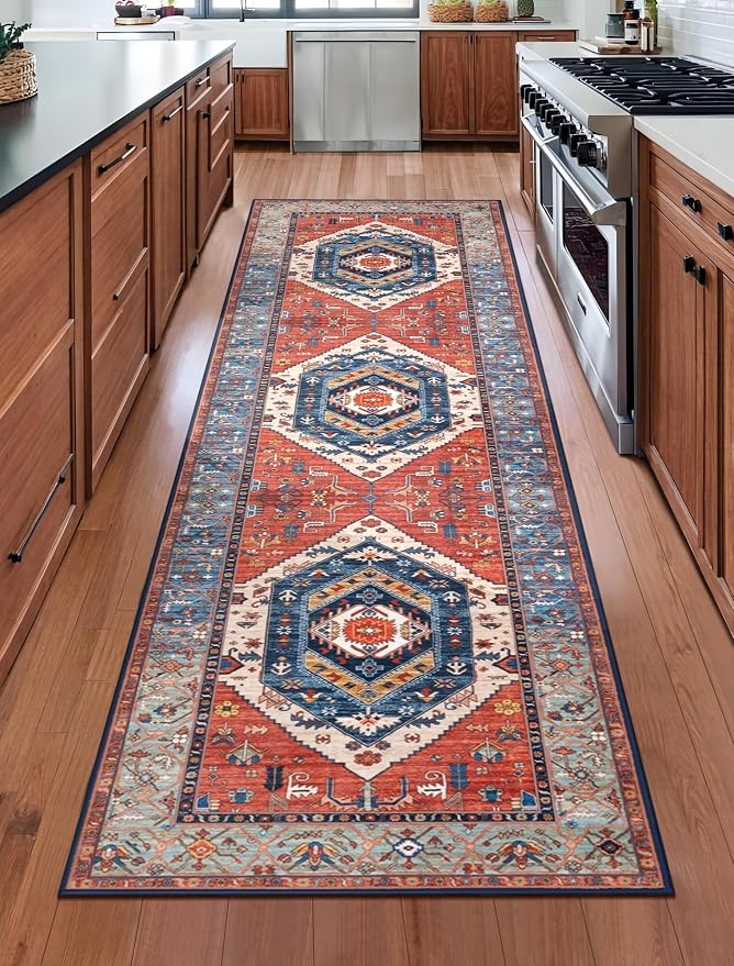 SERISSA 2'6"x8' Washable Non Slip Boho Runner Rug - Image 7