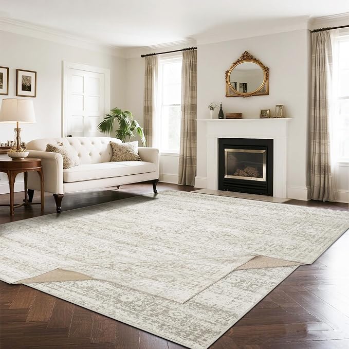 Double Layers 8x10 Area Rugs for Living Room, Dining Room, Playroom | Ultra by Srugn