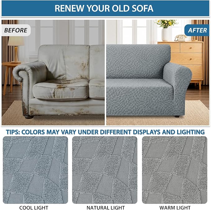 ZNSAYOTX 1 Piece Stretch Sofa Covers - Image 5
