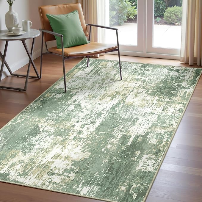 RELEANY Washable 3'x5' Abstract Area Rug by RELEANY