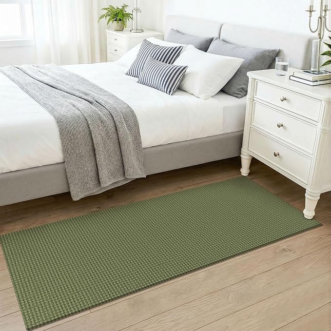 KOZYFLY Woven 2x5 Entry Runner Rug, Washable Runners - Image 9