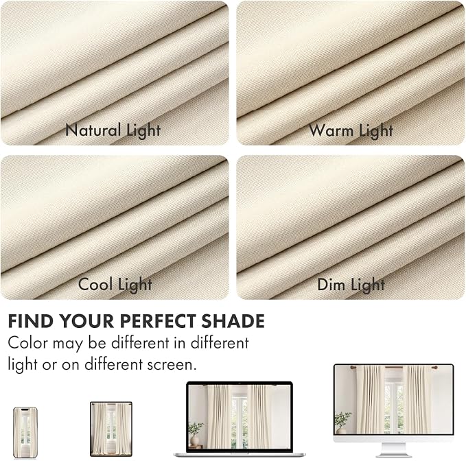 MIULEE 100% Blackout Linen Curtains - Image 7