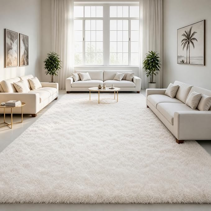 LOCHAS Area Rugs 9x12 Fluffy Living Room Carpets by LOCHAS