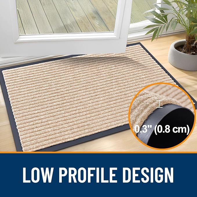 OLANLY Front Door Mat 47x32, Waterproof Heavy-Duty Indoor Outdoor Doormat | - Image 4