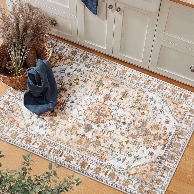 SERISSA 2x3 Washable Non Slip Boho Small Area Rug - Image 8