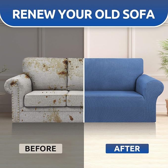 Stretch Oversized Couch Covers for Sofa Slipcover, Riverside | 1-Piece Washable - Image 7