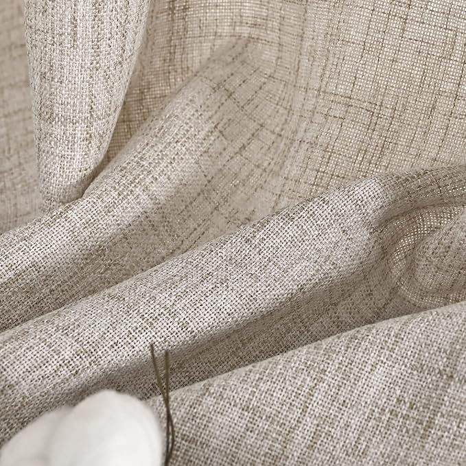 YoungsTex Natural Linen Curtains 42 X 84 Inch Long - Image 7