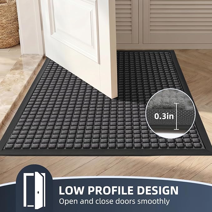 Front Door Mat Outside Entrance, Heavy Duty Waterproof Doormat | 73"x46" - Image 6