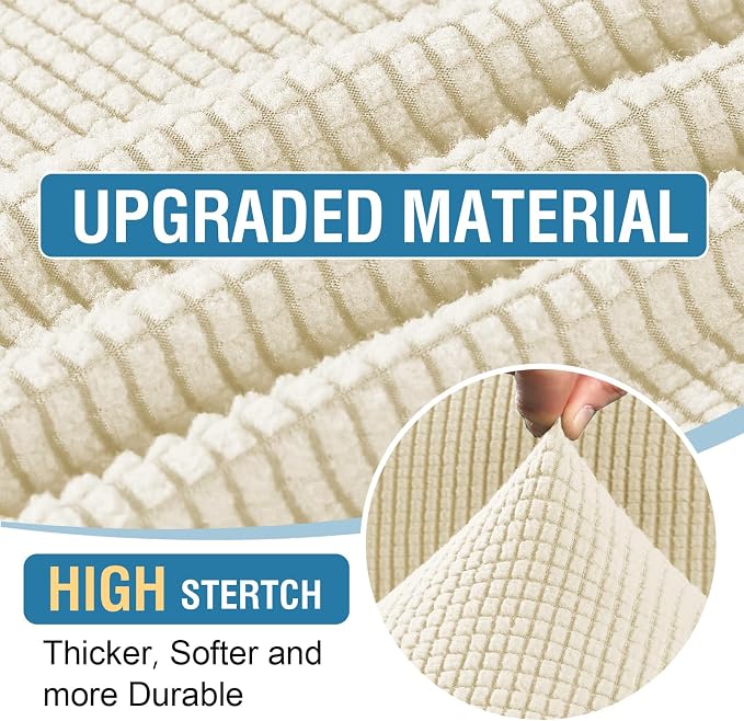 H.VERSAILTEX 2025 New Sectional Couch Covers 6 Pieces Stretch Sofa Covers - Image 4