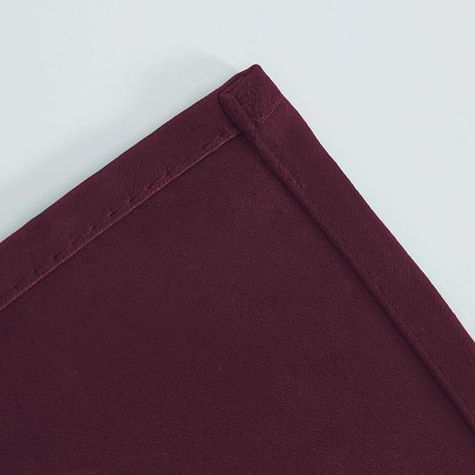 Burgundy Red Thermal Blackout Curtains/42 x 95 Inch/Set of 2 Panels Room - Image 8