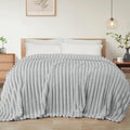 Exclusivo Mezcla Striped California King Size Fleece Blanket by ExclusivoMezcla