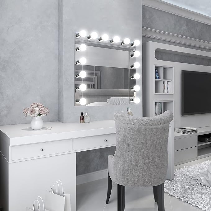 Design House 500850 3-Light Vanity Strip Light Contemporary Dimmable for Bathroom, Bedroom, Makeup Vanity, Polished Chrome