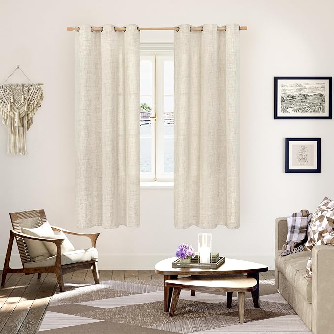 YoungsTex Linen Curtains 72 Inch Length - Image 2