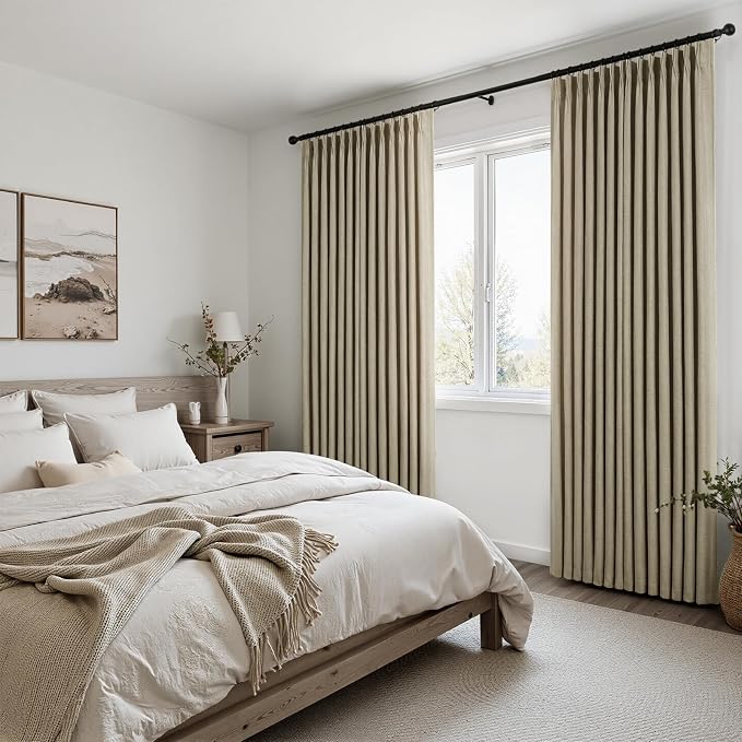 Topfinel 72 Inches Long Pinch Pleated Semi Sheer Curtains - Image 5