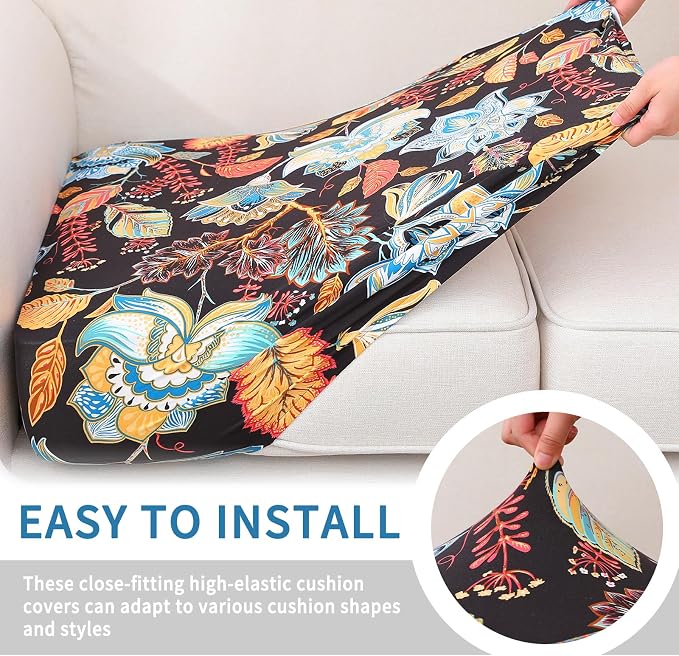 Printed Couch Cushion Covers, Sofa Covers Washable - Image 4