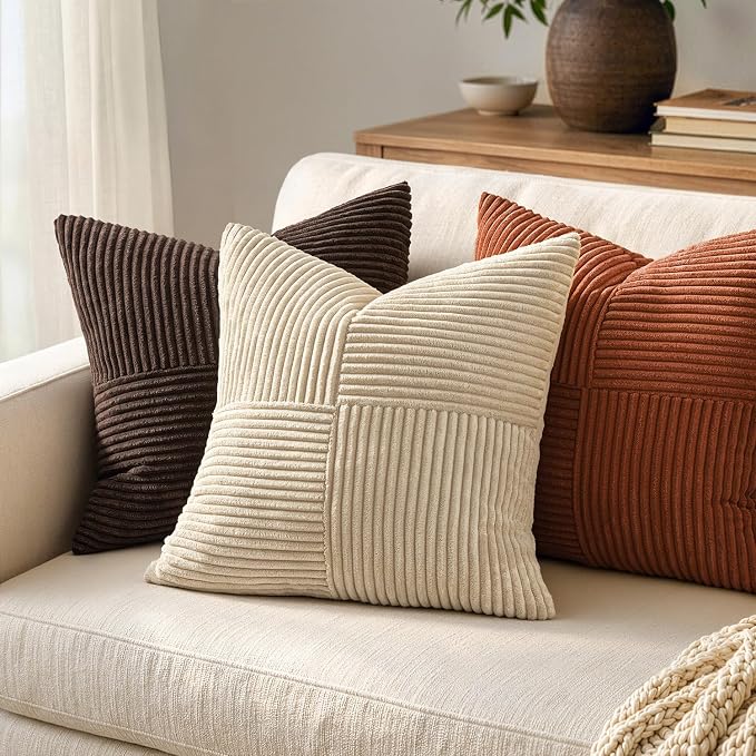 MIULEE Natural Beige Decorative Throw Pillow Covers - Image 3