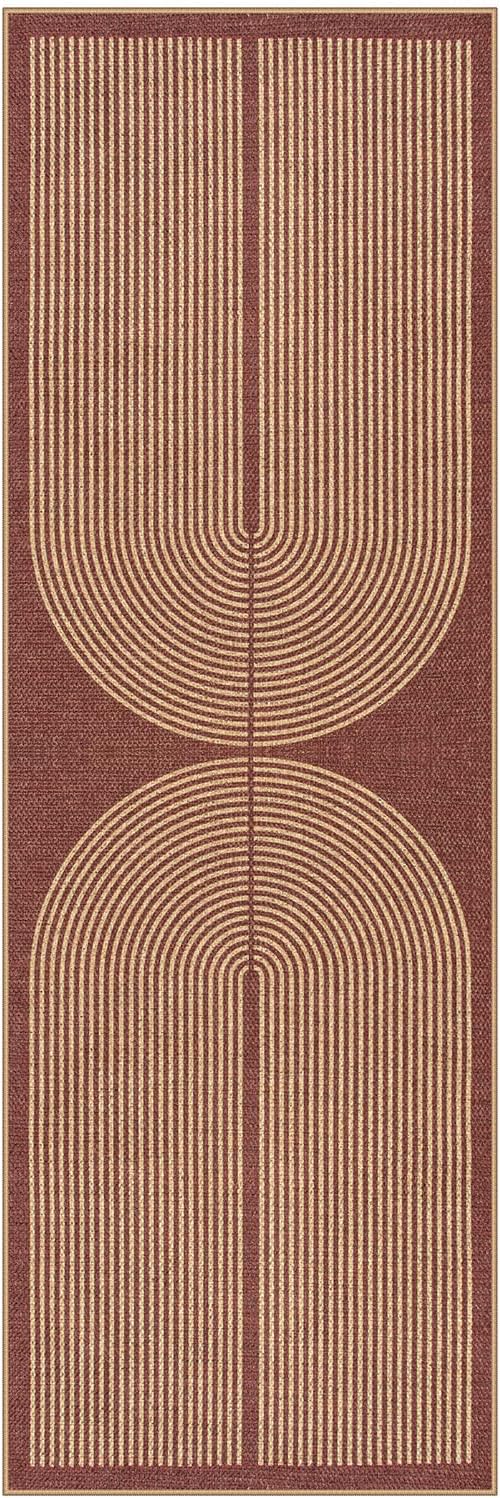 Lahome Modern Rainbow Easy Jute 2x6 Runner Rug - Image 7