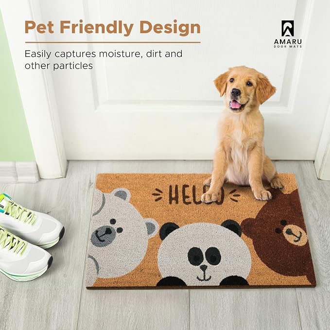 Coir Welcome Mat, 17 x 29 in | 100% Natural Coir, Anti-Shedding, Durable PVC - Image 7