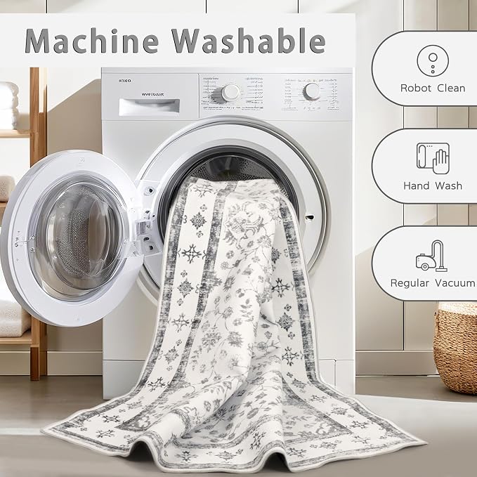 8x10 Washable Area Rugs for Living Room, Dining Room - Image 4