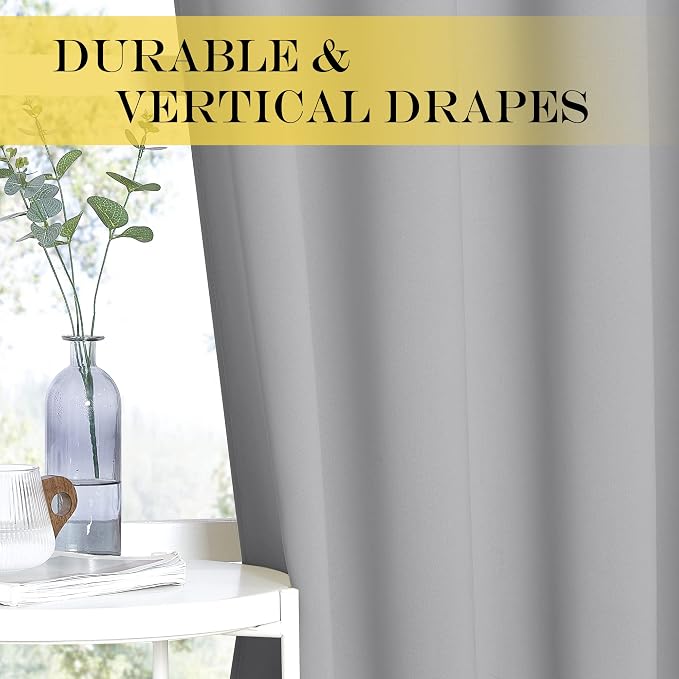 NICETOWN Blackout Curtains 72 inches Long, Grommet Privacy Window Treatment - Image 4