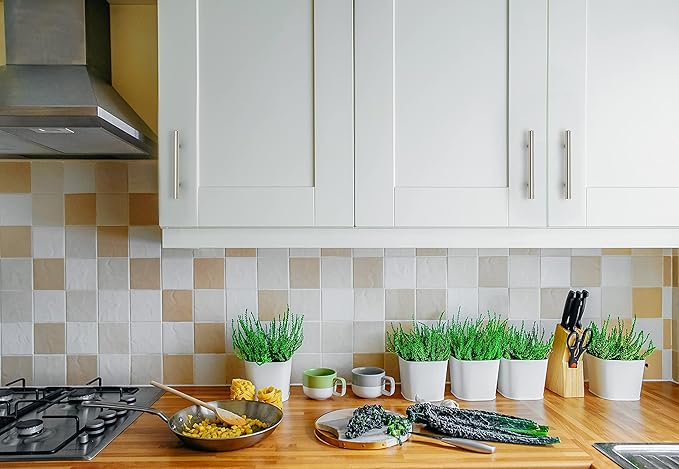 Ravinte 60 Pack 6 inch Cabinet Pulls Brushed Nickel Stainless Steel Kitchen Cupboard Handles Cabinet Handles, 3.5 inch Hole Center