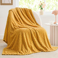BEDELITE Mustard Yellow Throw Blanket by BEDELITE