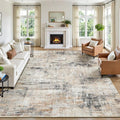 8x10 Area Rug for Living Room, Abstract Washable Non-Slip Large Rugs, Dining by Lofus