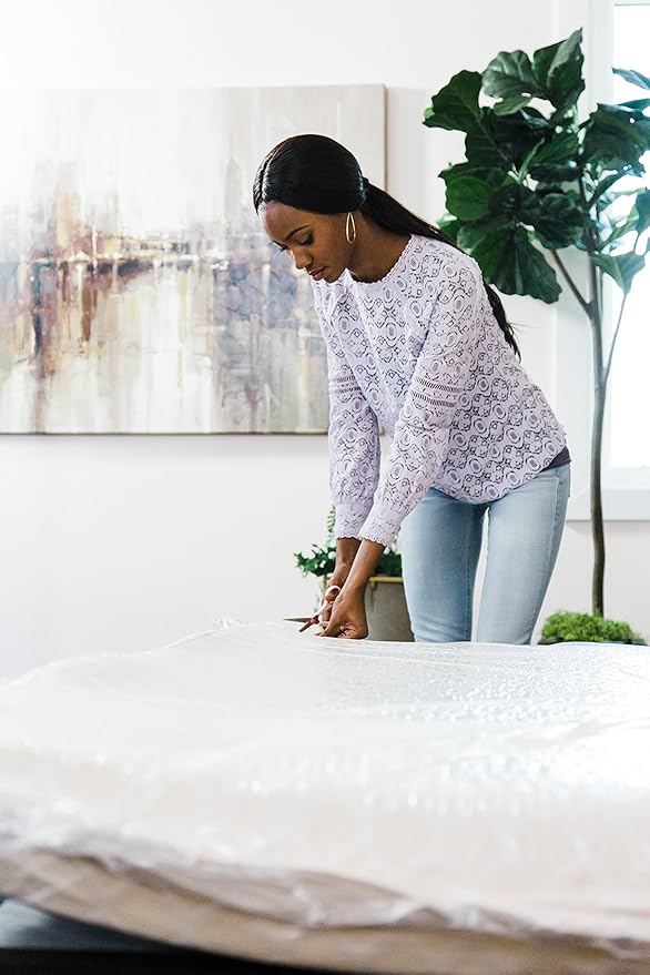 Signature Design by Ashley Full Size Chime 8 Inch Medium Firm Gel Memory Foam Mattress with Green Tea & Charcoal Extract, Fiberglass Free, Mattress In A Box