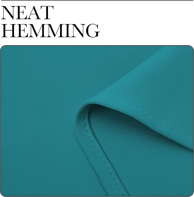 NICETOWN Peacock Blue Blackout Curtains Panels - Image 8