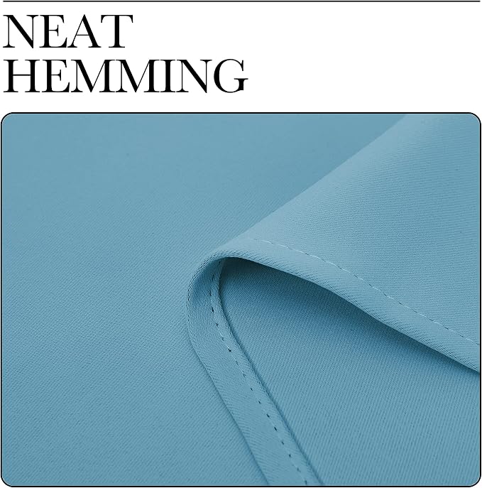 NICETOWN Teal Blue Blackout Curtains 96 inches Length - Image 6