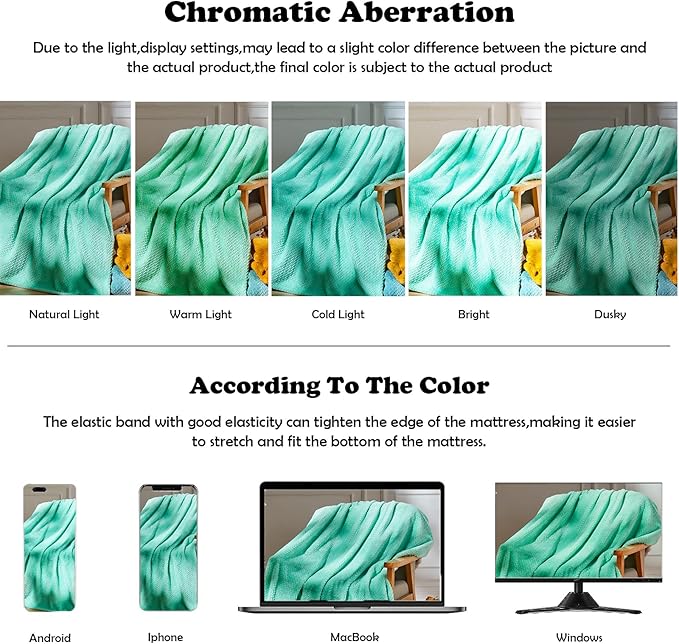 NEWCOSPLAY Super Soft King Blanket Aqua Premium Silky Flannel Fleece Leaves Pattern Lightweight Bed Blanket All Season Use (Aqua, King(90"x110"))