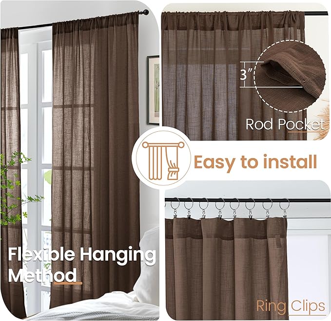 BGment Extra Long 108 Inch Length Curtains - Image 6