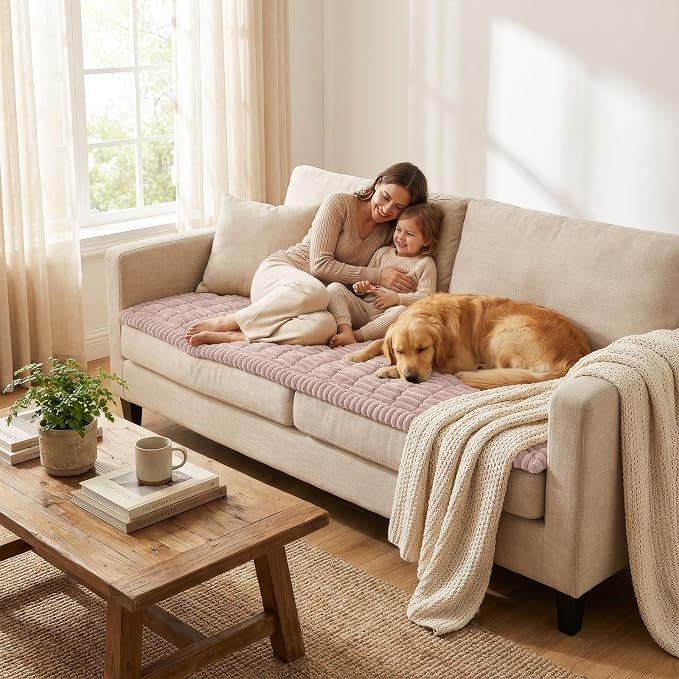 Smiry Couch Cover for Dogs, Non Slip Washable Sofa Protector for Pets | Soft - Image 6