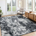 RELEANY Washable 4'x5' Abstract Area Rug by RELEANY