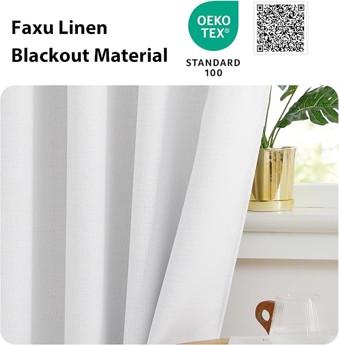 NICETOWN Faux Linen Curtain Valances - Image 5