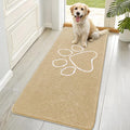OLANLY Dog Door Mat for Muddy Paws 70x35, Paw Print Design Chenille Mud Mat | by OLANLY