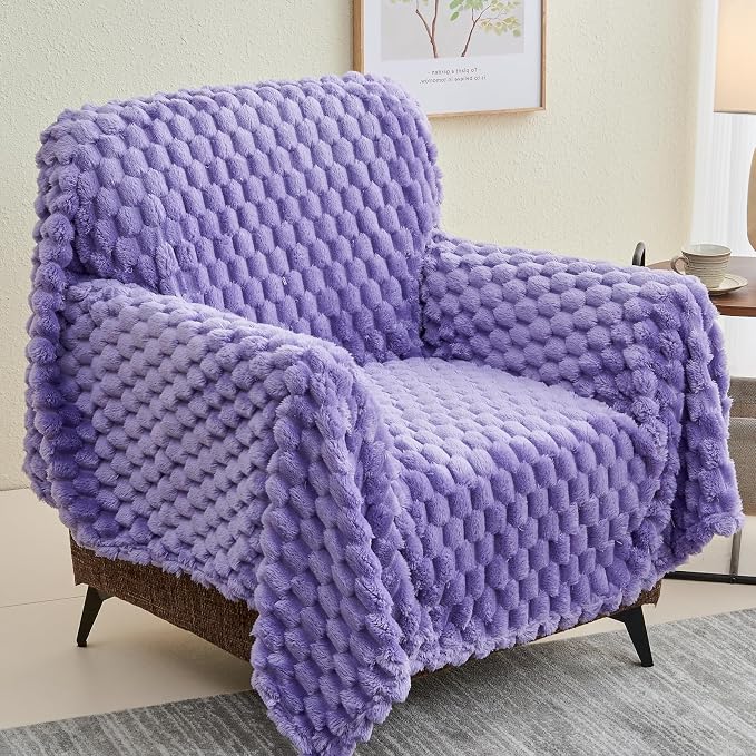 NEWCOSPLAY Fleece Clouds Cozy Twin Blanket - Image 9