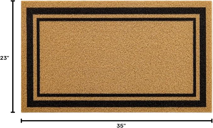 OLANLY Front Door Mat, Low Profile Doormat, Stain and Fade Resistant, - Image 2