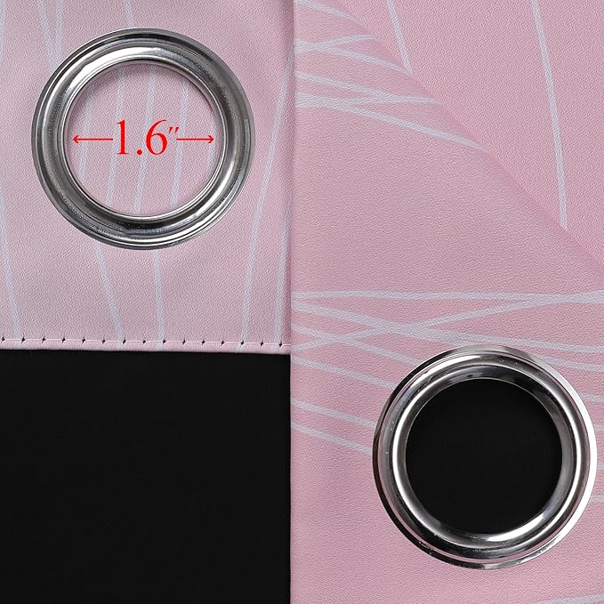 Pink and Teal Ombre Blackout Curtains - Image 7
