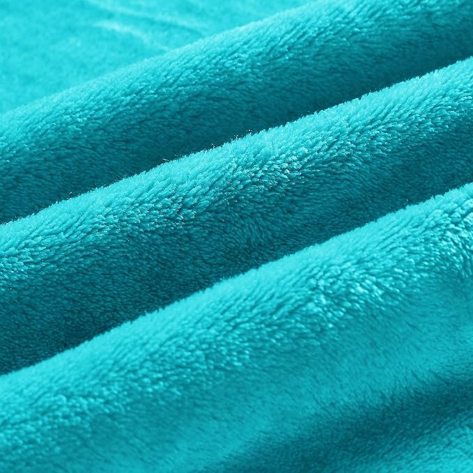 BEDELITE Fleece Blanket Soft Plush King Size Bed Blanket Peacock 108"x90" | - Image 5