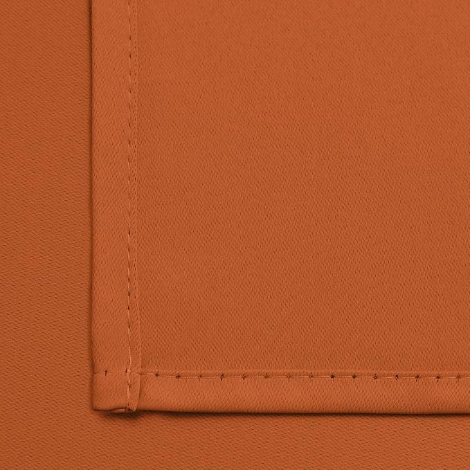 Yakamok Room Darkening Curtains 52x72 inch Length Orange-Living Room | 2 panels - Image 7