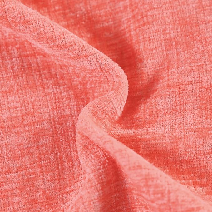 CaliTime Decorative Couch Throw Pillow Covers 18 X 18 Inches Living Coral | - Image 2
